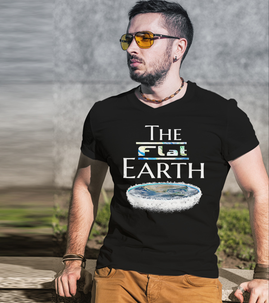 The Flat Earth Conspiracy Map T-Shirt