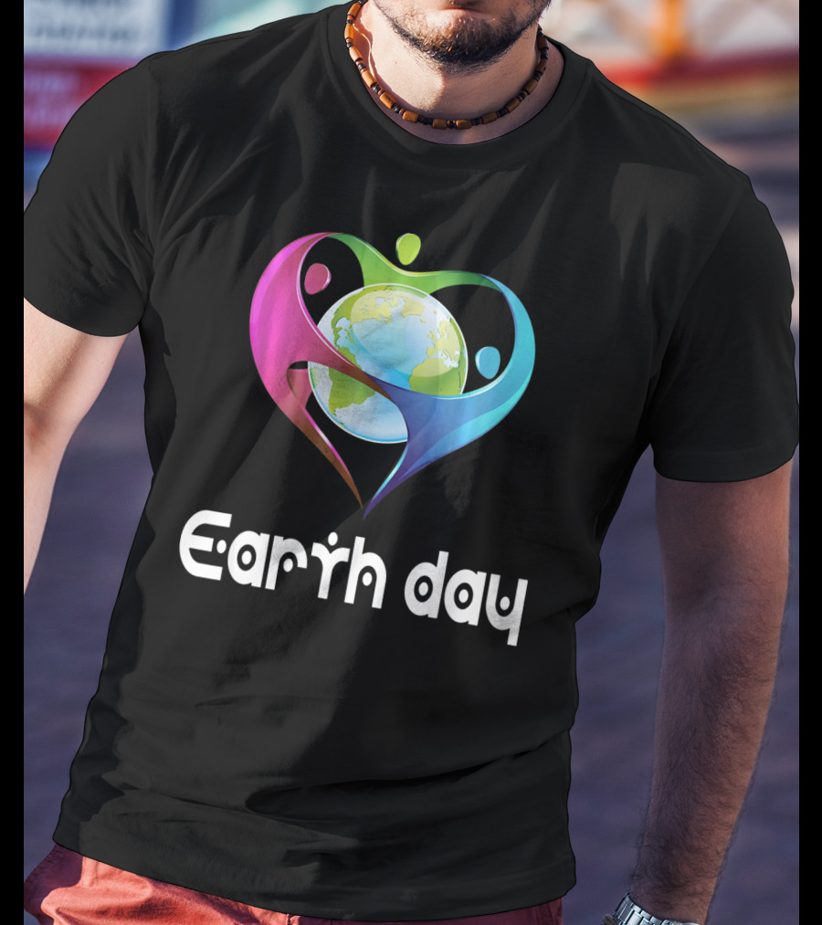 Earth Day Heart Globe Unity T-Shirt
