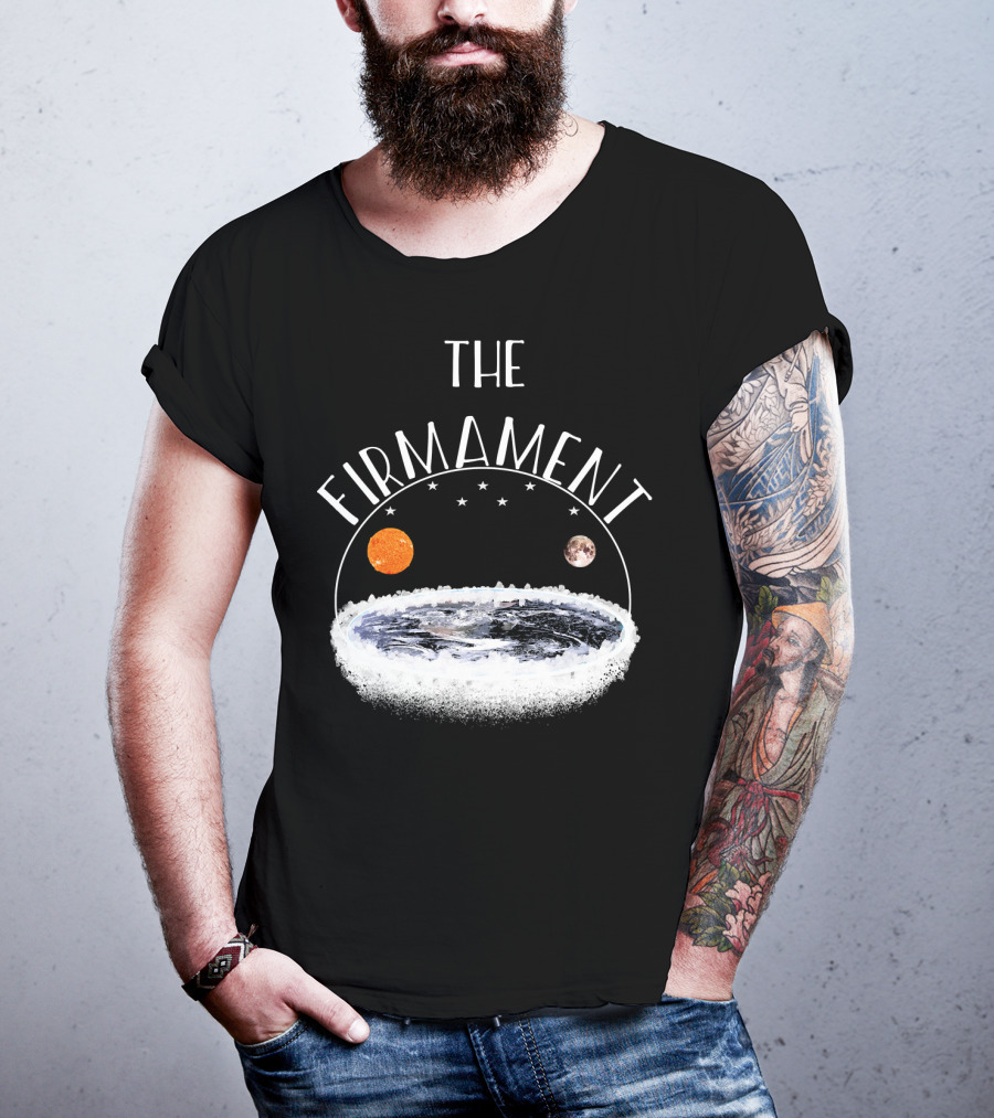 The Firmament Dome Flat Earth Society Sun Moon Stars T-Shirt