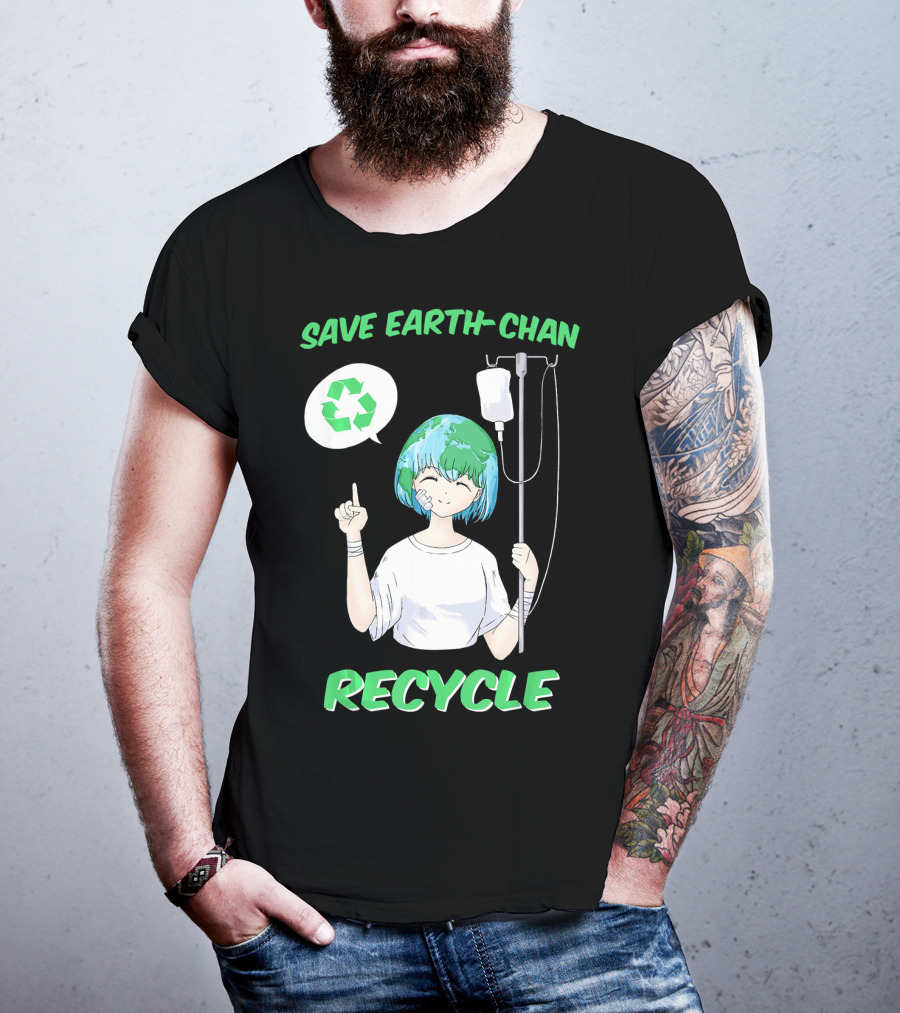 Save Earth-chan Recycle Earth Day T-Shirt