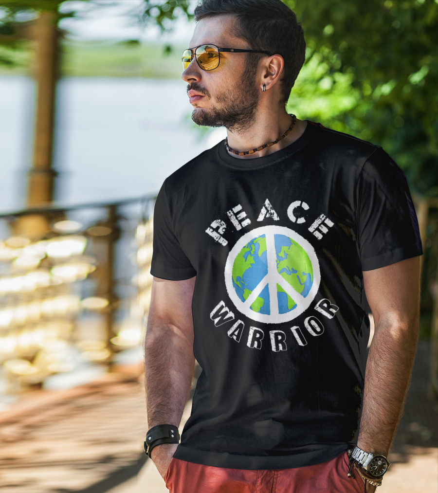 Peace Warrior Earth World Peace T-Shirt