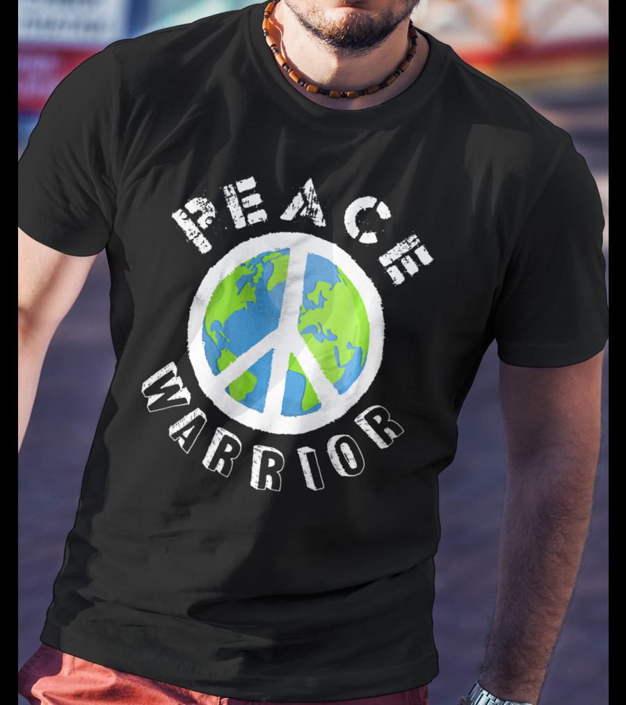 Peace Warrior Earth World Peace T-Shirt