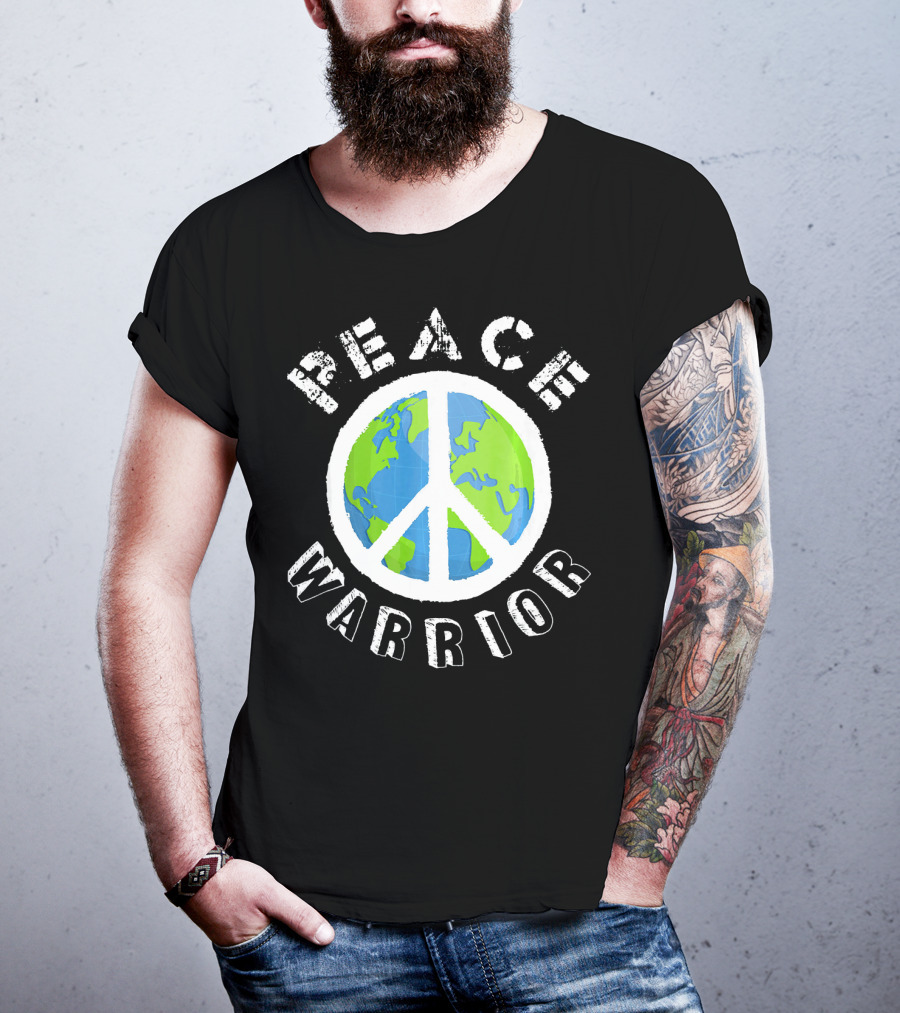 Peace Warrior Earth World Peace T-Shirt