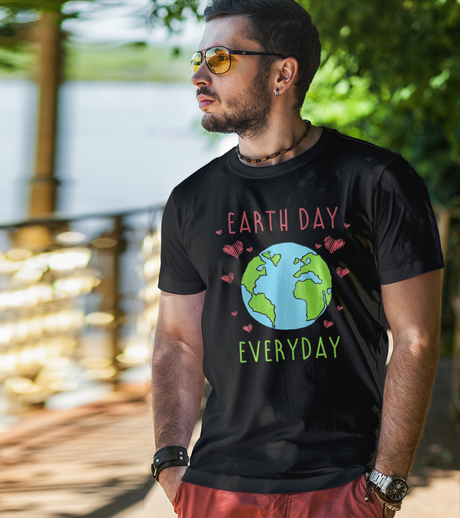 Earth Day Everyday Hearts Recycle T-Shirt