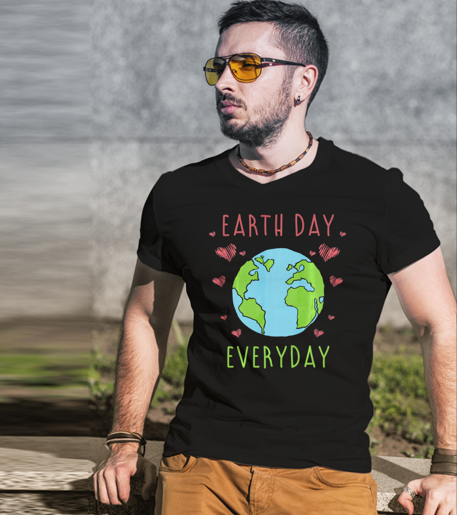 Earth Day Everyday Hearts Recycle T-Shirt