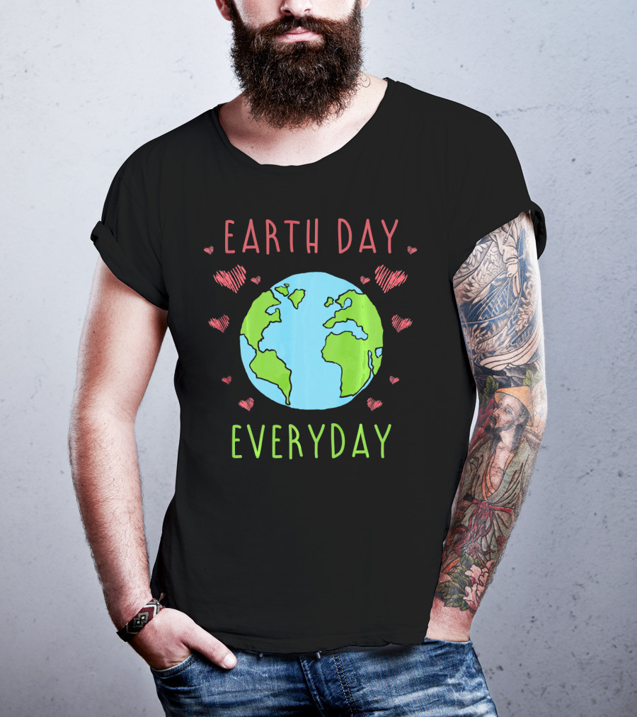 Earth Day Everyday Hearts Recycle T-Shirt