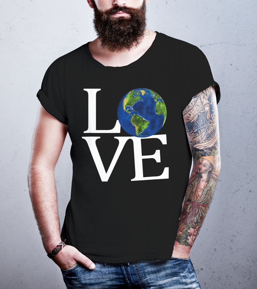 Love Earth Day Environmental Recycling Earth T-Shirt