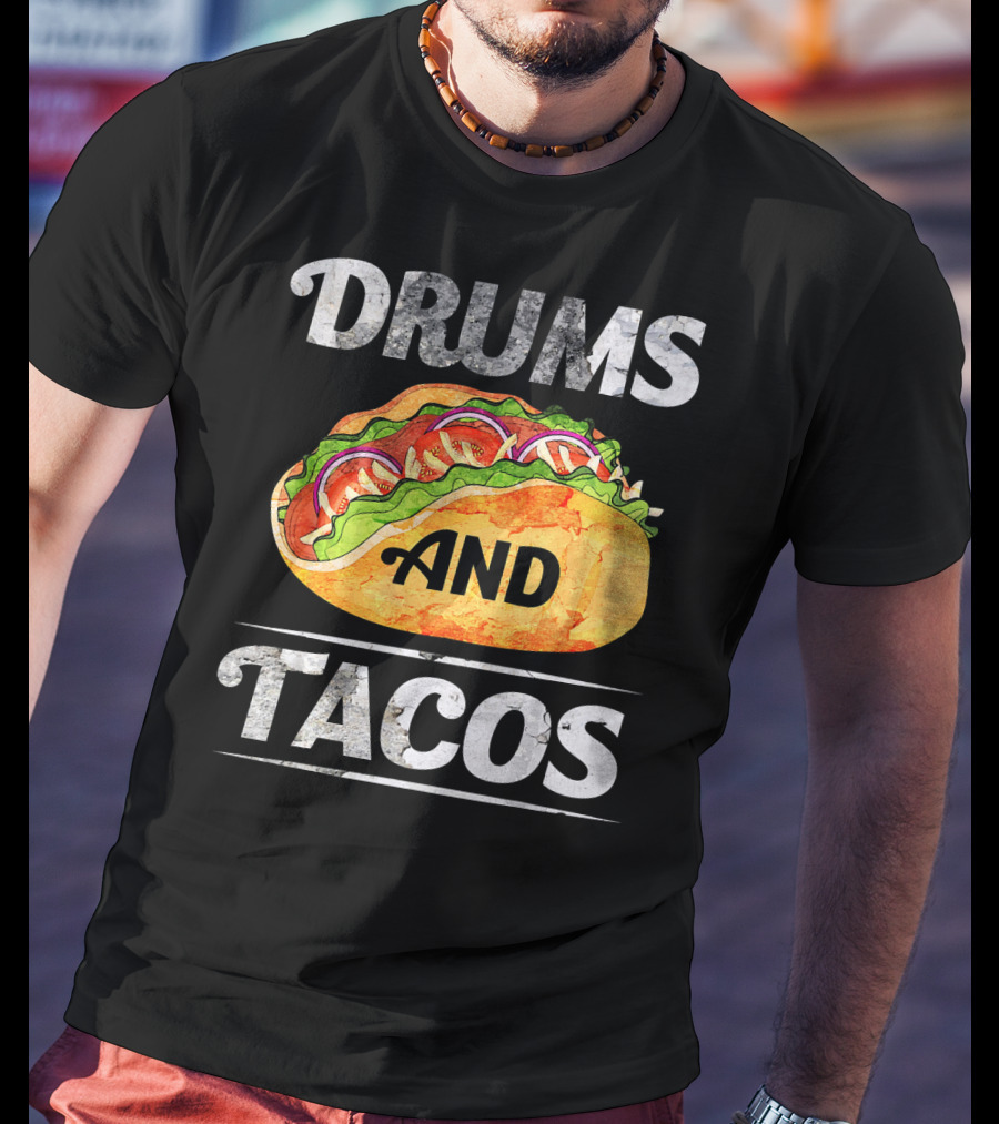 Drums And Tacos Cinco De Mayo Music T-Shirt