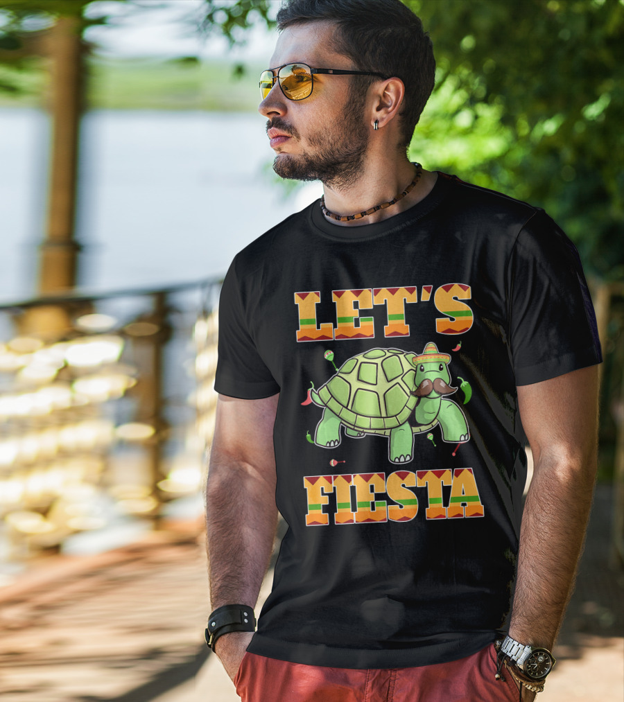Let's Fiesta Turtle Cinco De Mayo Mexican T-Shirt