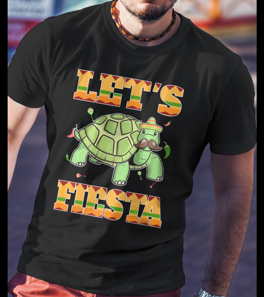 Let's Fiesta Turtle Cinco De Mayo Mexican T-Shirt
