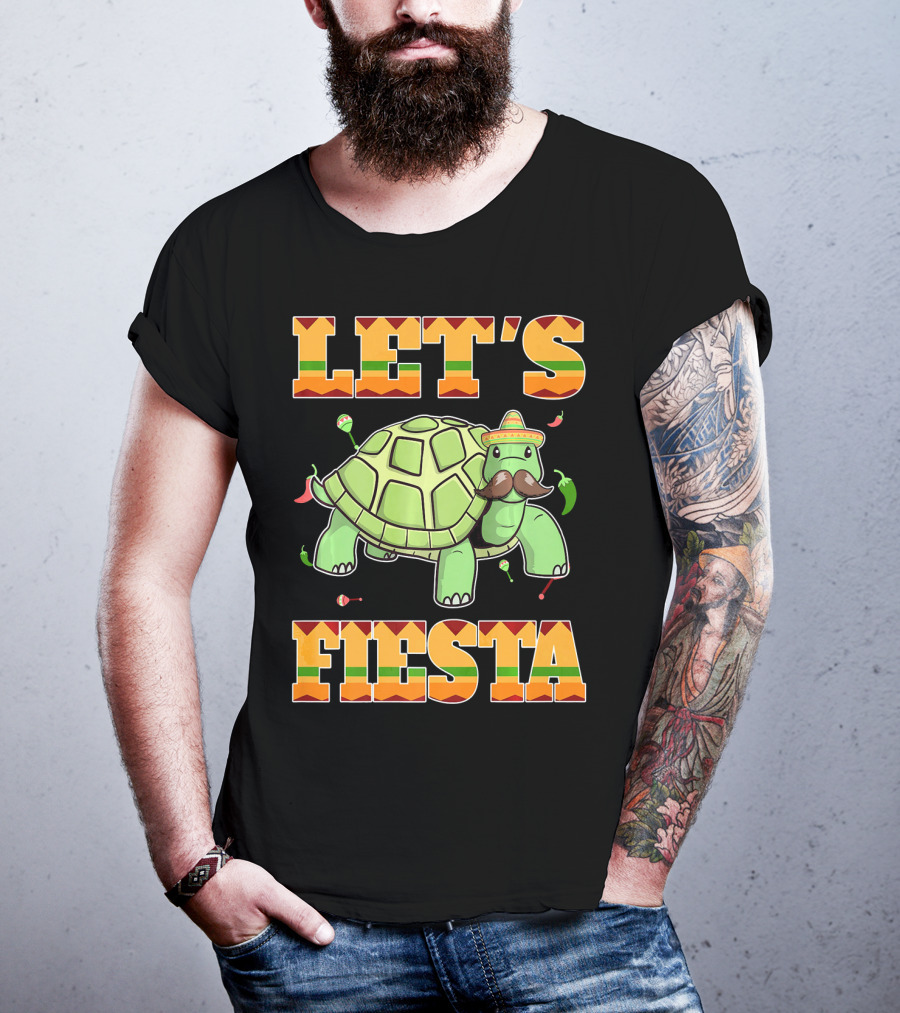 Let's Fiesta Turtle Cinco De Mayo Mexican T-Shirt