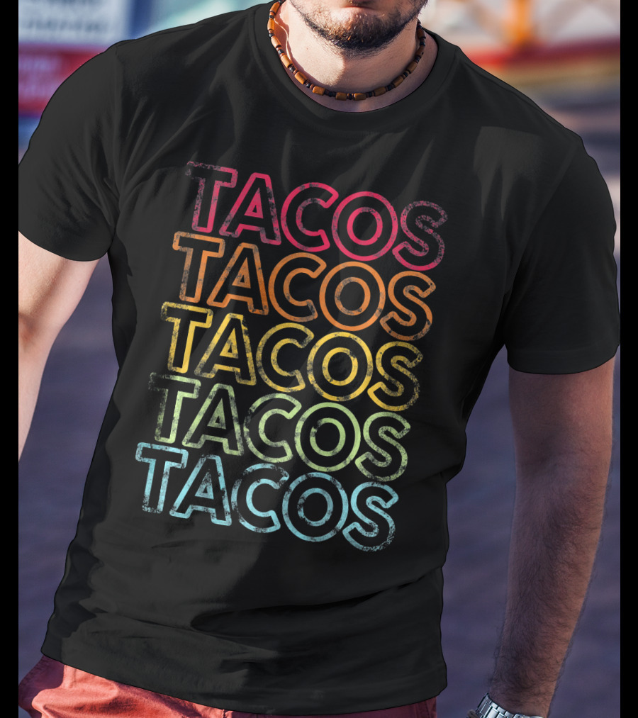 Tacos Vintage Retro Cinco De Mayo T-Shirt