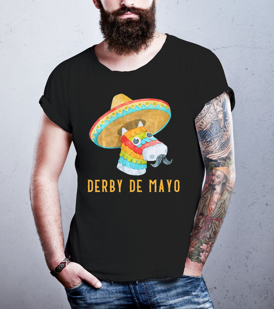Derby De Mayo Kentucky Horse Race Piñata Sombrero T-Shirt