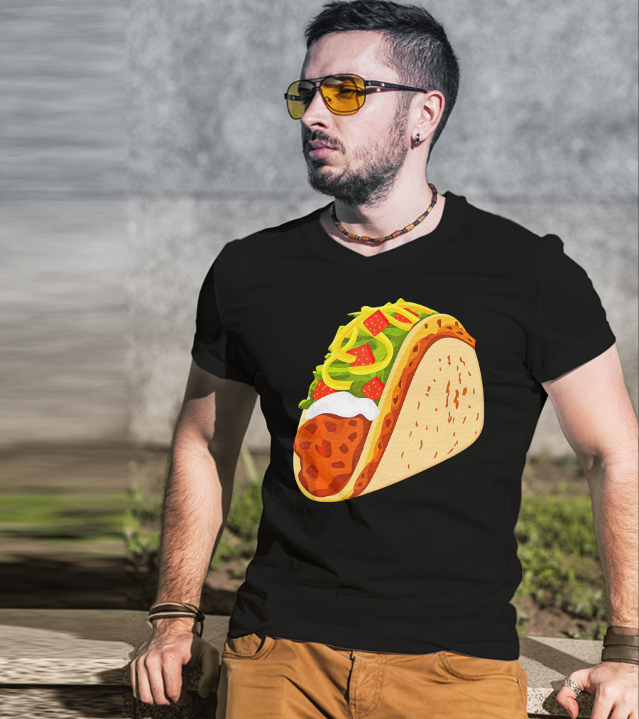 Yummy Taco Funny Mexican Food Lover Cinco T-Shirt