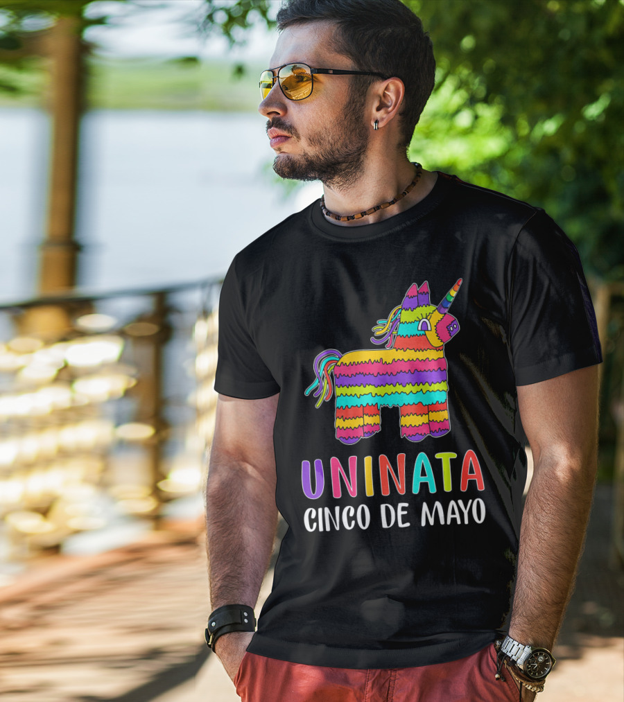 Unicorn Pinata Rainbow Uninata Cinco De Mayo T-Shirt