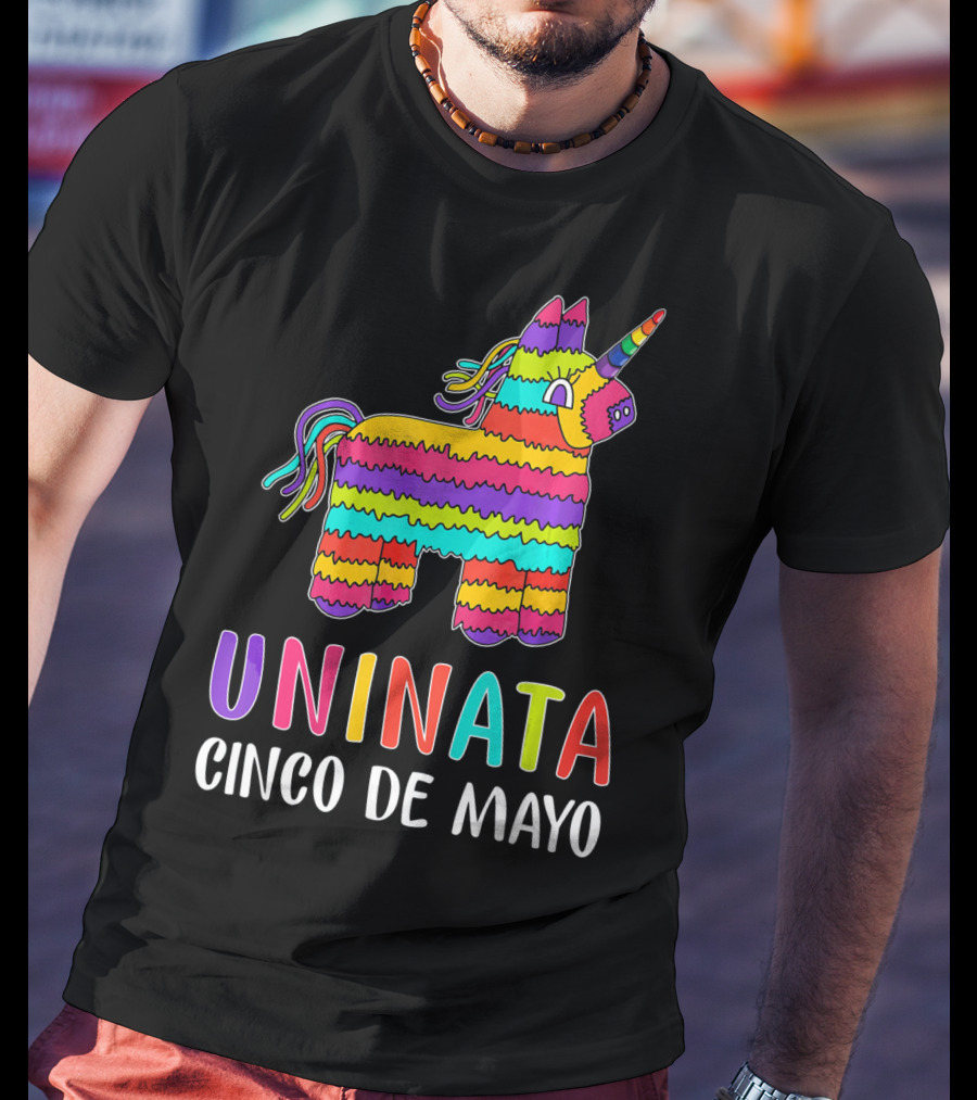 Unicorn Pinata Rainbow Uninata Cinco De Mayo T-Shirt