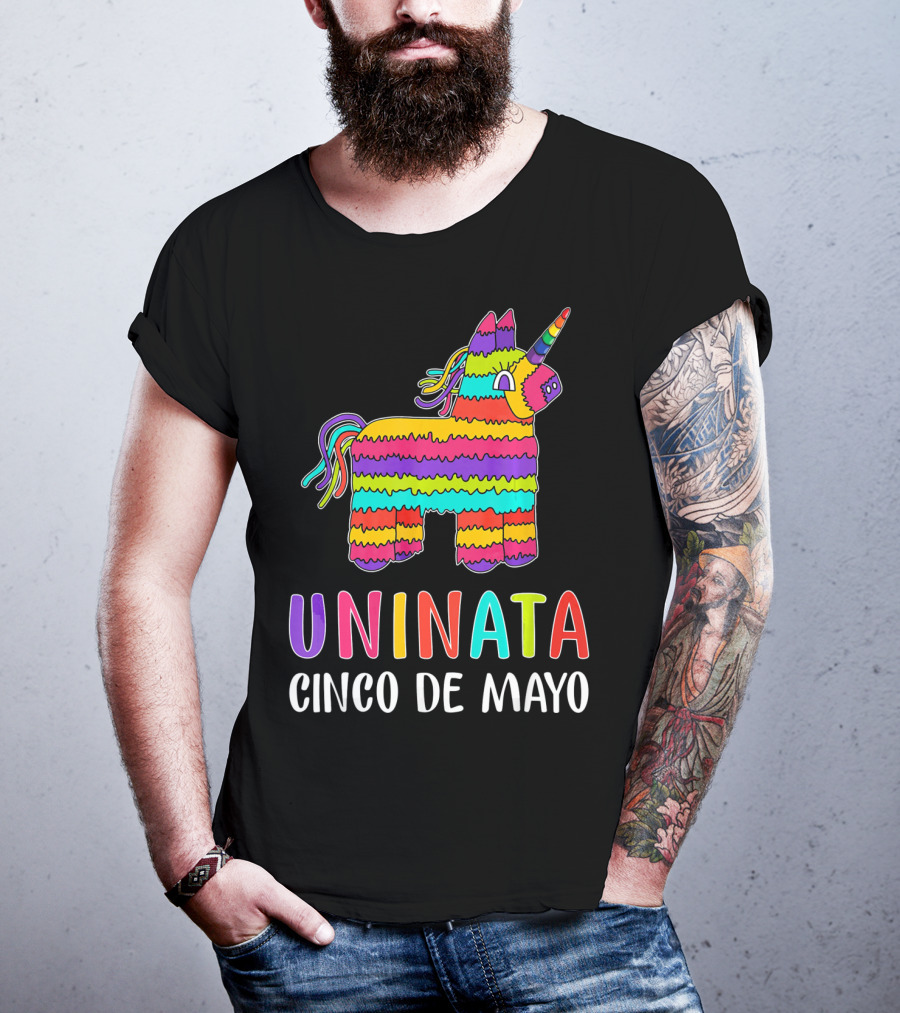 Unicorn Pinata Rainbow Uninata Cinco De Mayo T-Shirt