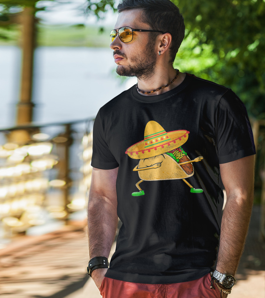Mexican Sombrero Dabbing Taco T-Shirt