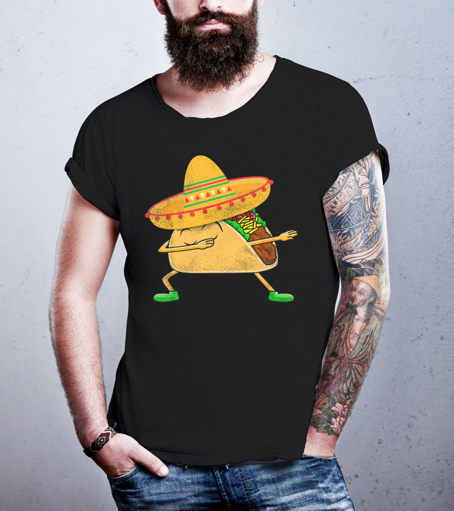Mexican Sombrero Dabbing Taco T-Shirt