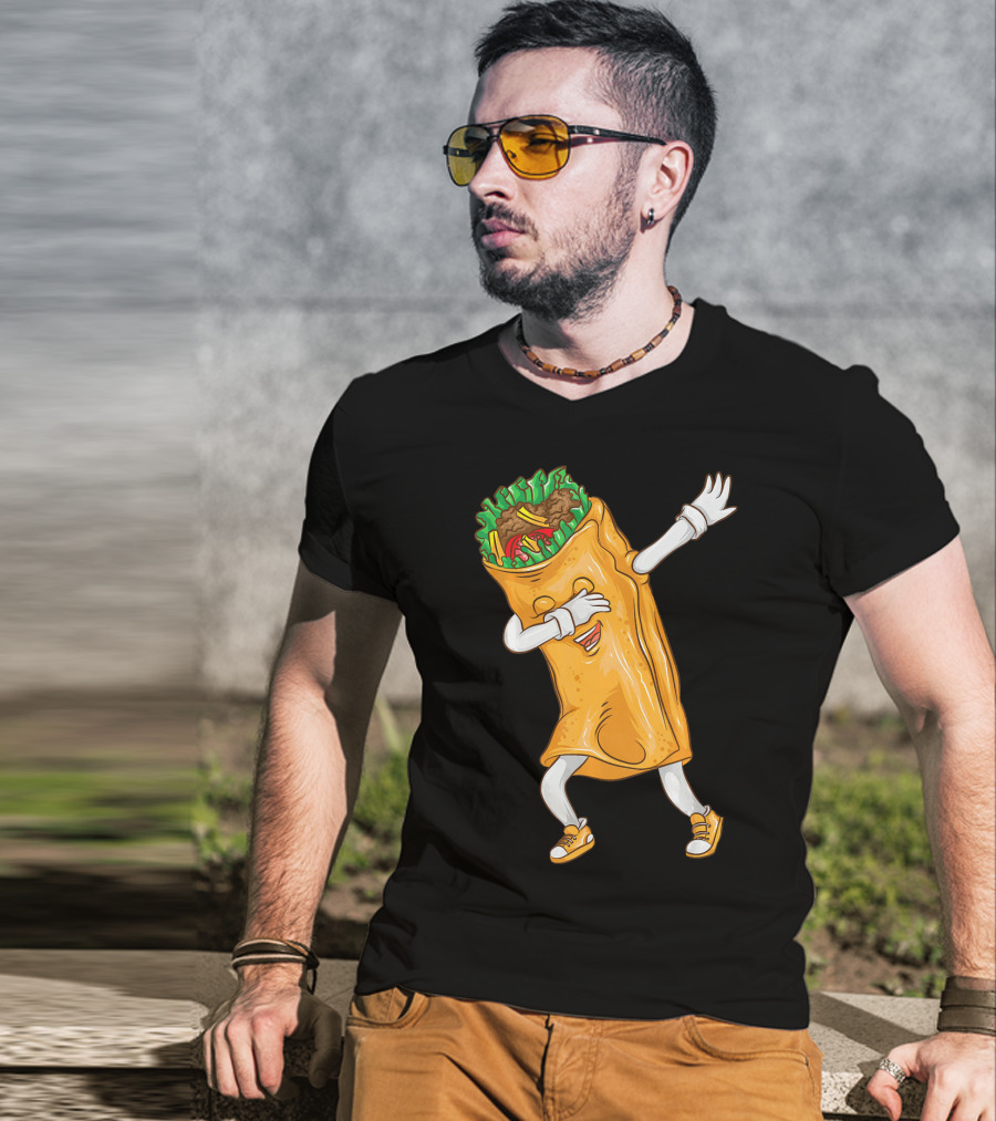 Cinco De Mayo Dabbing Burrito Cool Taco Party T-Shirt