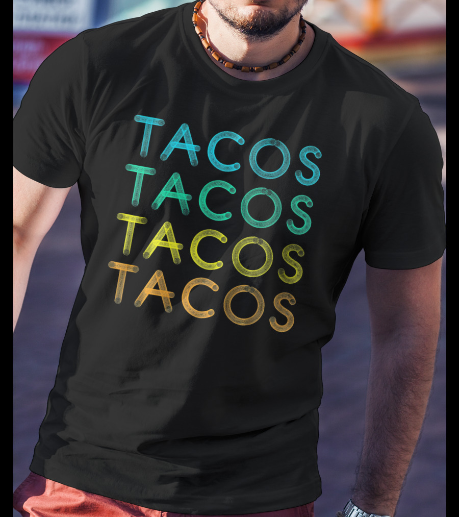 Vintage Tacos Lover Cinco De Tacos Fiesta T-Shirt