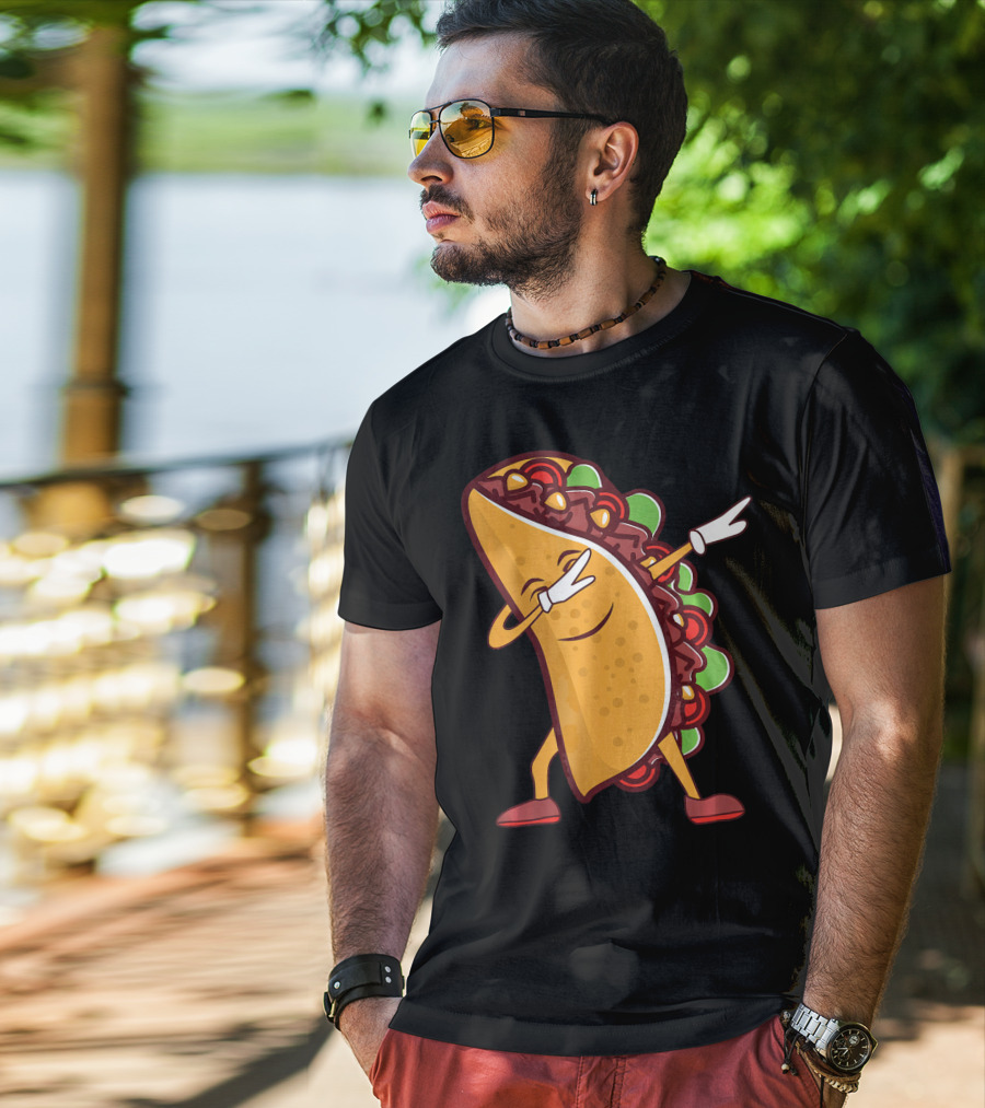 Dabbing Taco Cinco De Mayo Mexican Food T-Shirt
