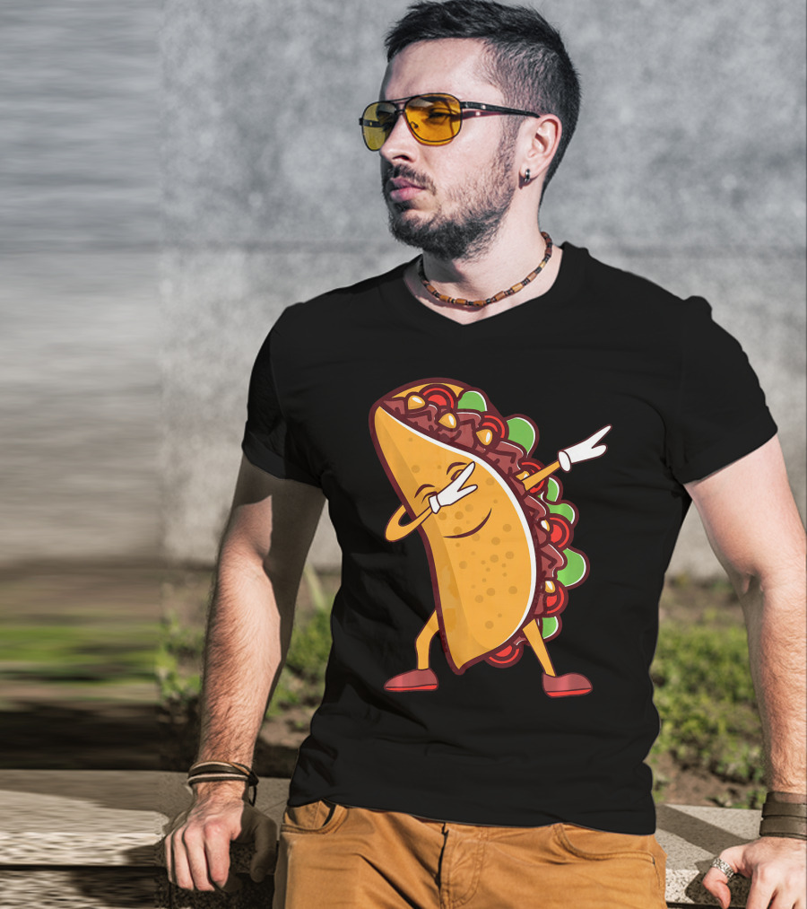 Dabbing Taco Cinco De Mayo Mexican Food T-Shirt