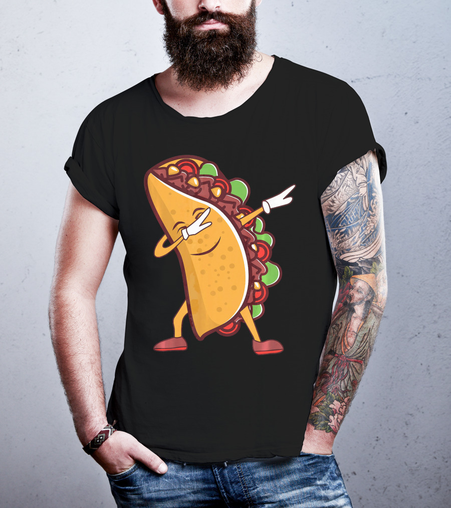 Dabbing Taco Cinco De Mayo Mexican Food T-Shirt
