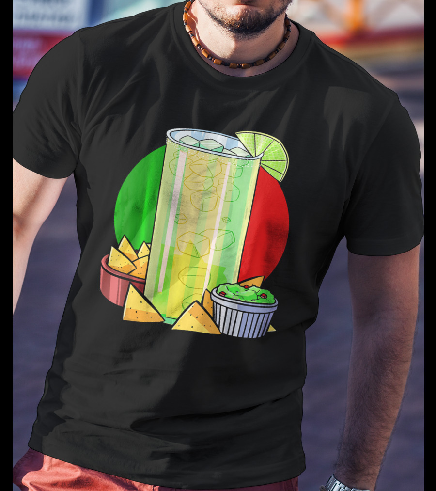 Funny Cinco De Mayo Tequila Guacamole Nachos Lime Fiesta T-Shirt