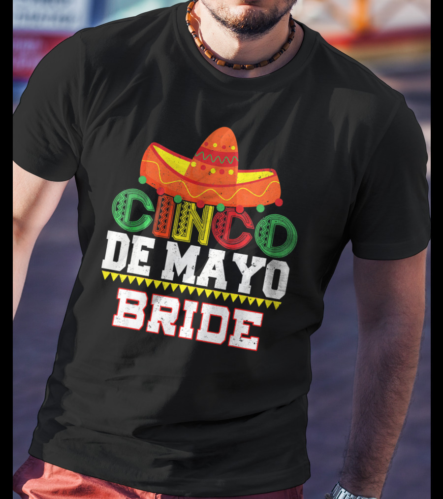 Cinco De Mayo Bride Sombrero Fiesta T-Shirt