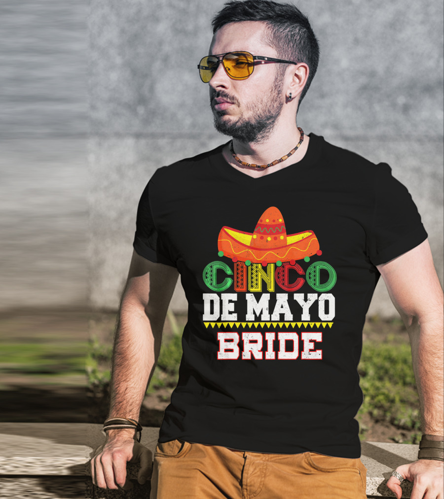 Cinco De Mayo Bride Sombrero Fiesta T-Shirt