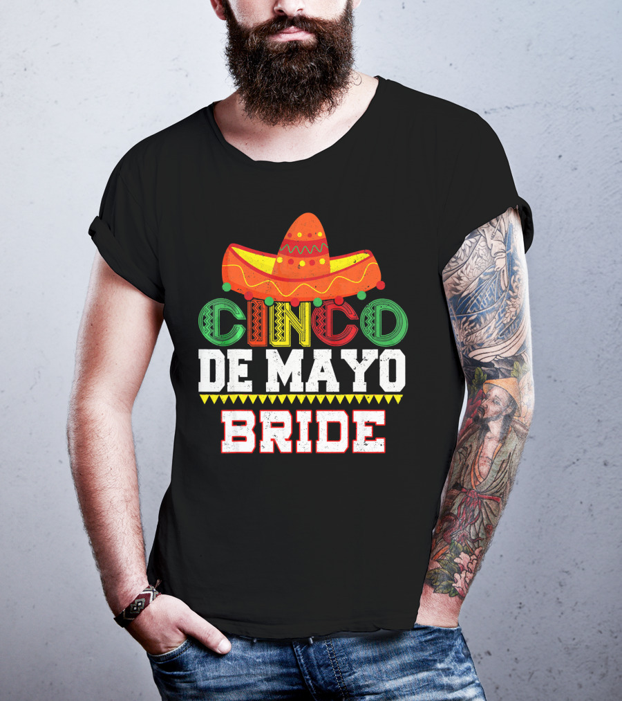 Cinco De Mayo Bride Sombrero Fiesta T-Shirt