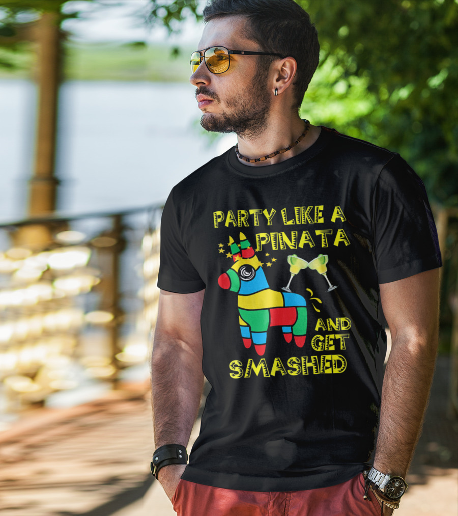 Party Like A Piñata And Get Smashed Cinco De Mayo Party T-Shirt