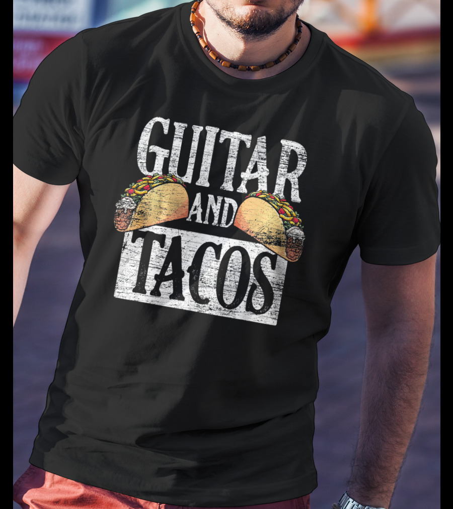 Guitar And Tacos Latino Latina Cinc T-Shirt