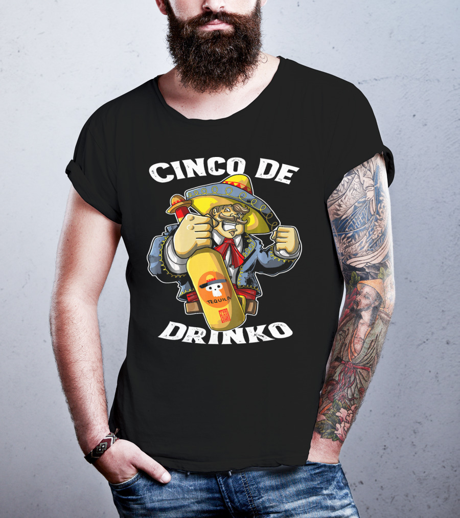 Cinco De Drinko Tequila Mariachi Costume Mexican T-Shirt