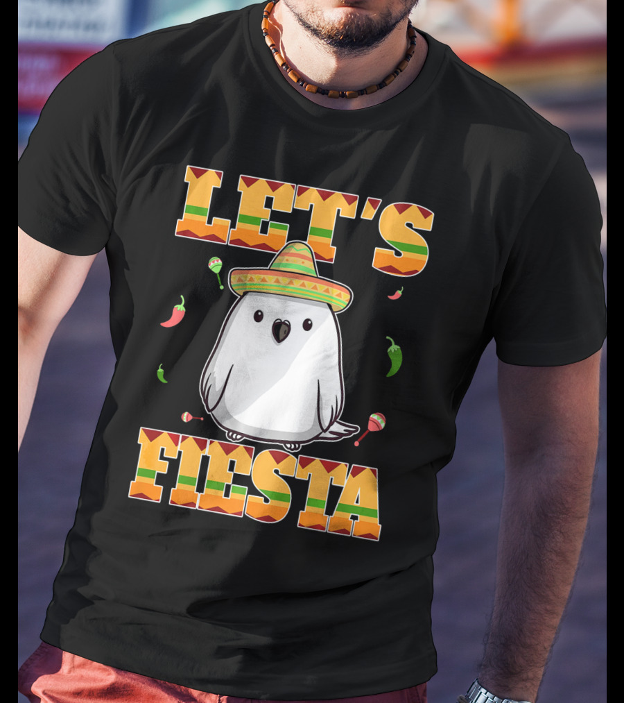 Let's Fiesta Bird Sombrero Cinco De Mayo Mexican T-Shirt