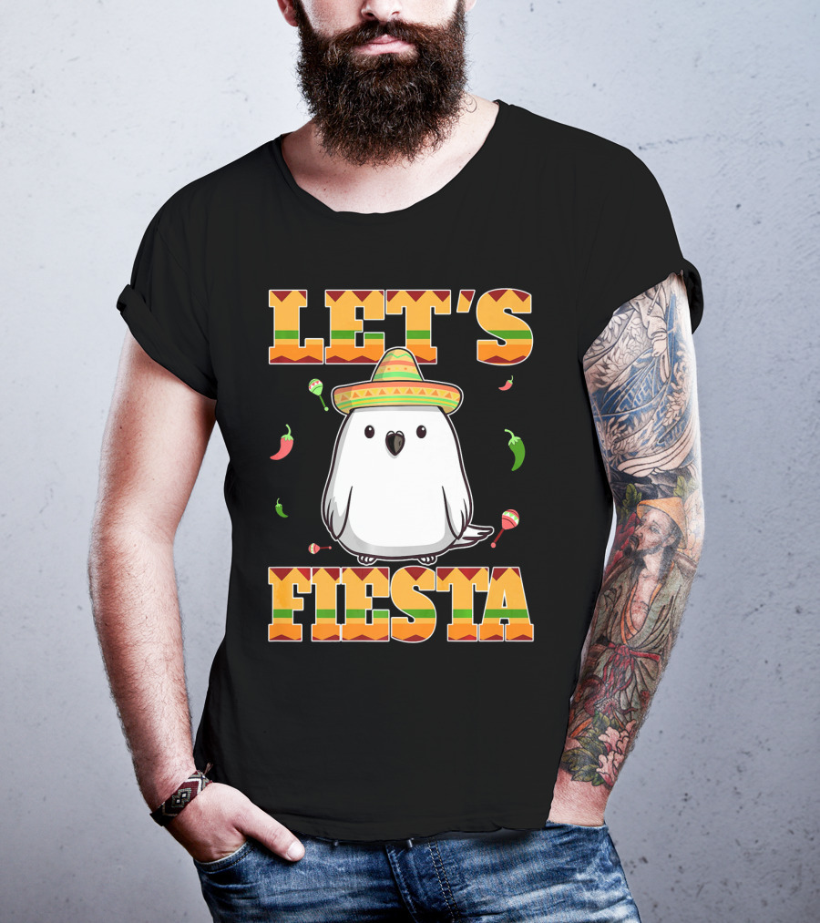 Let's Fiesta Bird Sombrero Cinco De Mayo Mexican T-Shirt