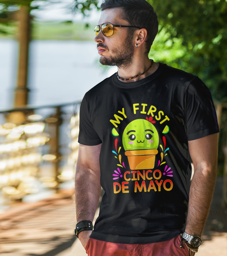My First Cinco De Mayo Cute Cactus Baby T-Shirt