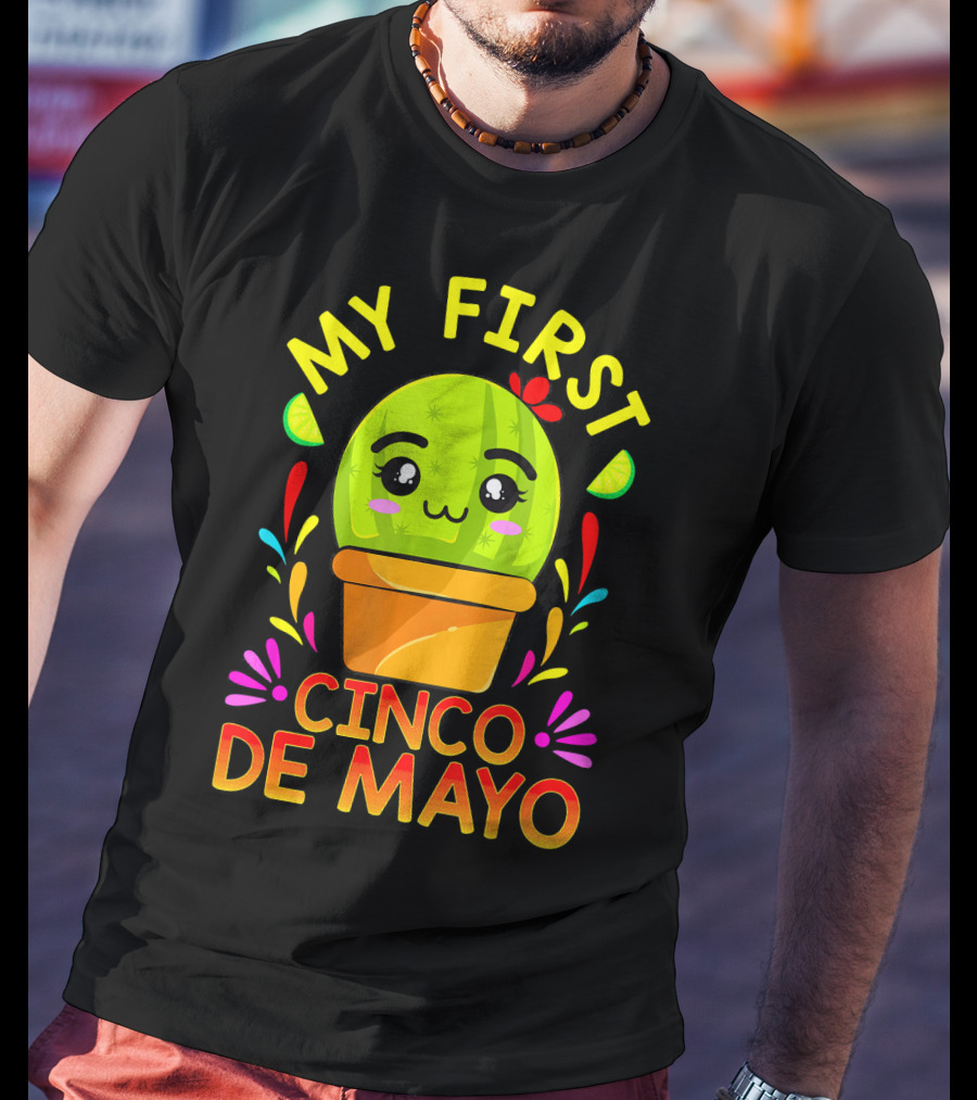 My First Cinco De Mayo Cute Cactus Baby T-Shirt
