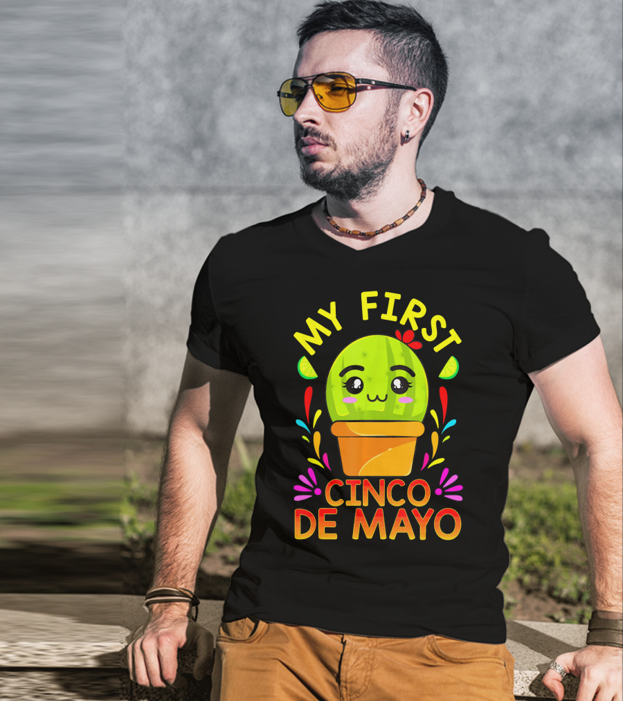 My First Cinco De Mayo Cute Cactus Baby T-Shirt