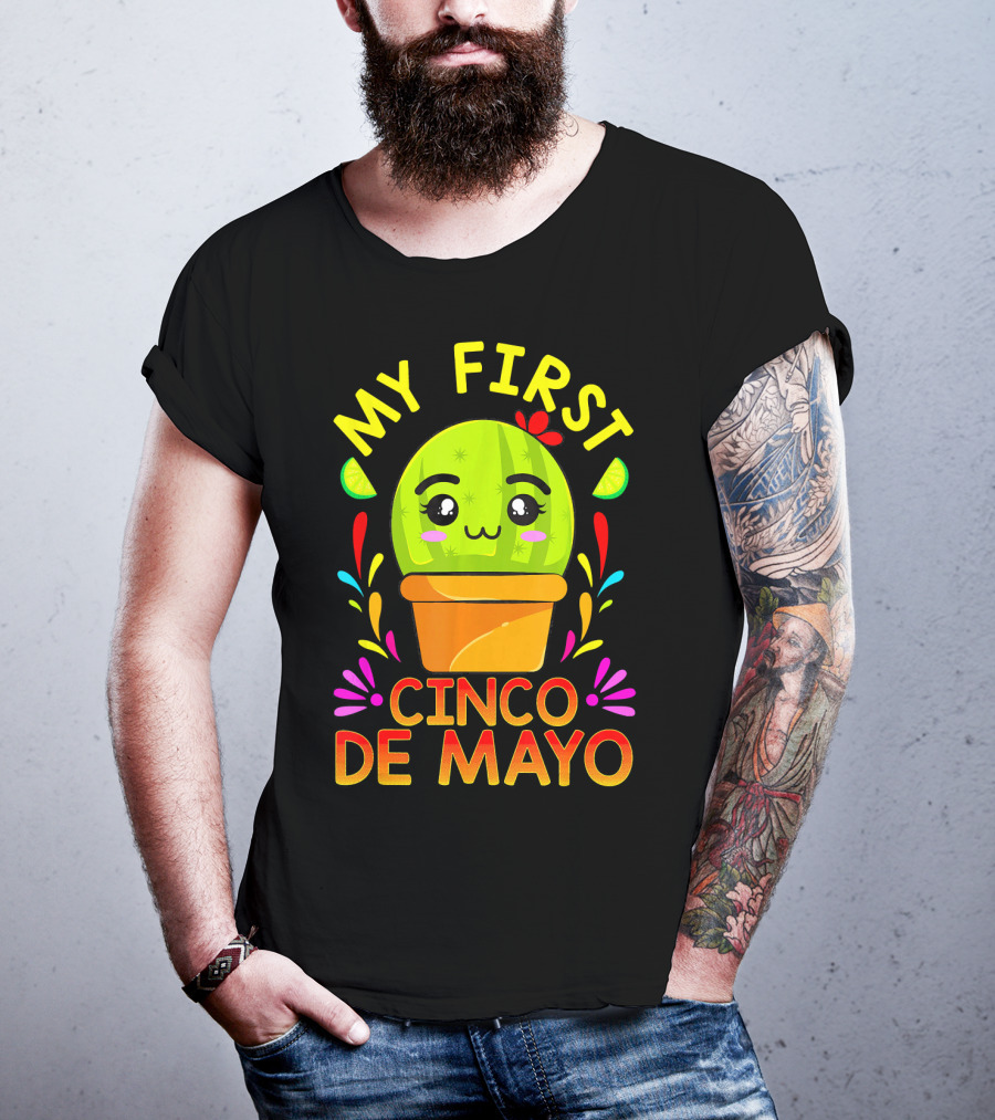 My First Cinco De Mayo Cute Cactus Baby T-Shirt