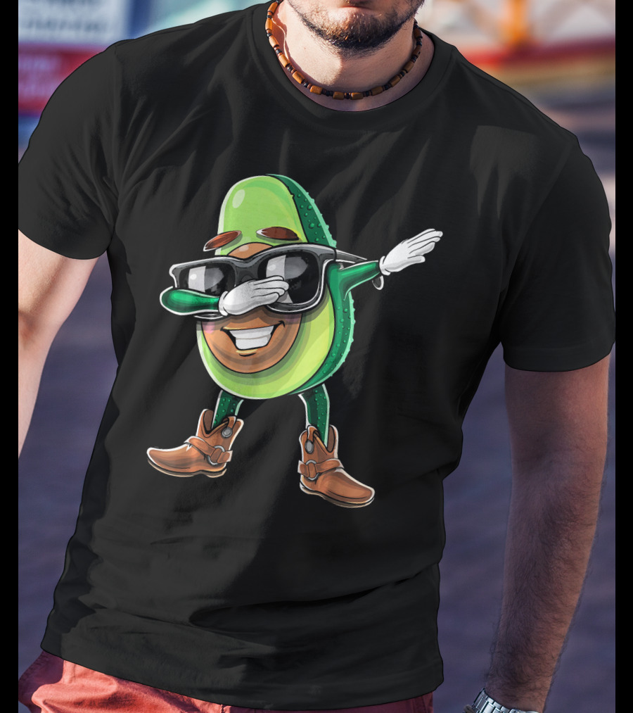 Cinco De Mayo Dabbing Avocado Fiesta Fun T-Shirt
