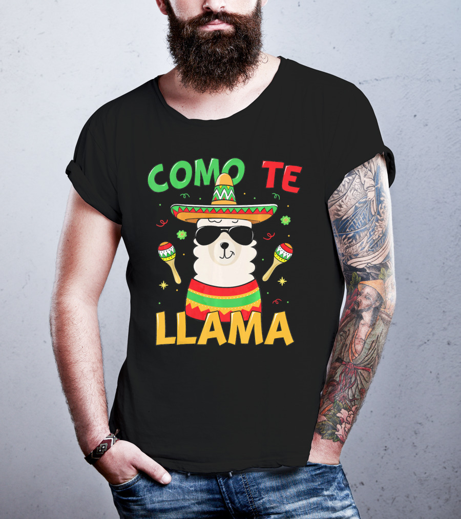 Como Te Llama Llama Cinco De Mayo No Prob T-Shirt