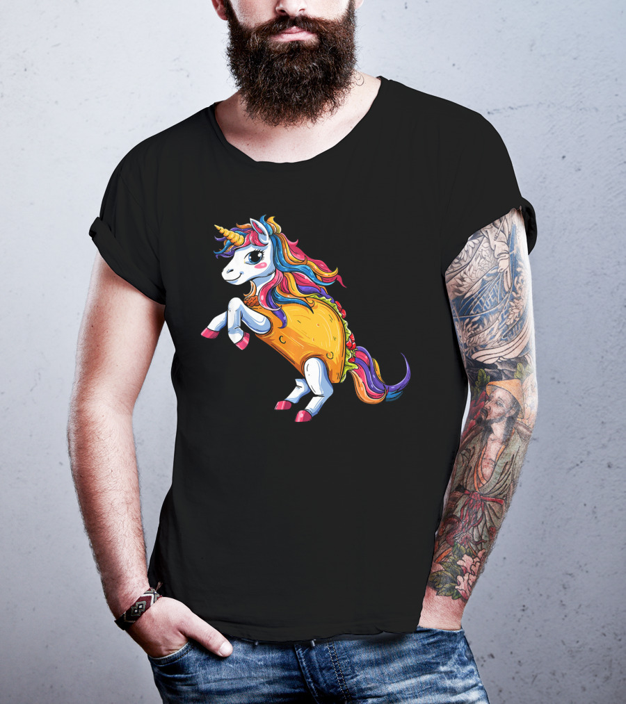 Unicorn Tacos Cinco De Mayo Rainbow Magic T-Shirt