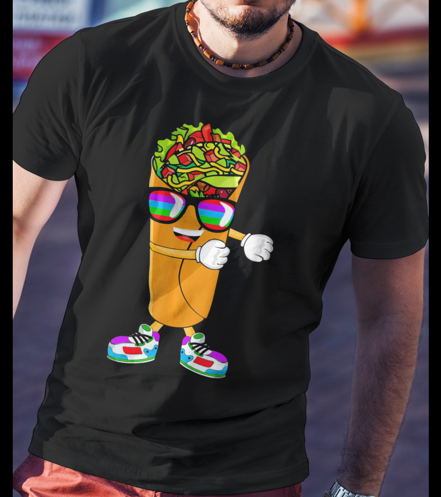 Flossing Burrito Dancing Cinco De Mayo Fun T-Shirt