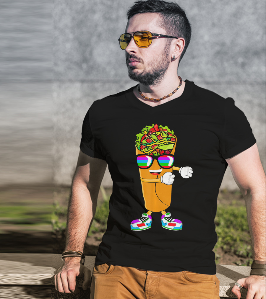 Flossing Burrito Dancing Cinco De Mayo Fun T-Shirt