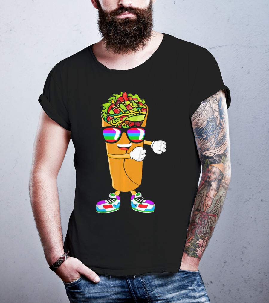 Flossing Burrito Dancing Cinco De Mayo Fun T-Shirt