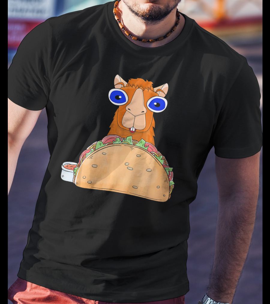 Llama Taco Lover Cinco De Mayo T-Shirt