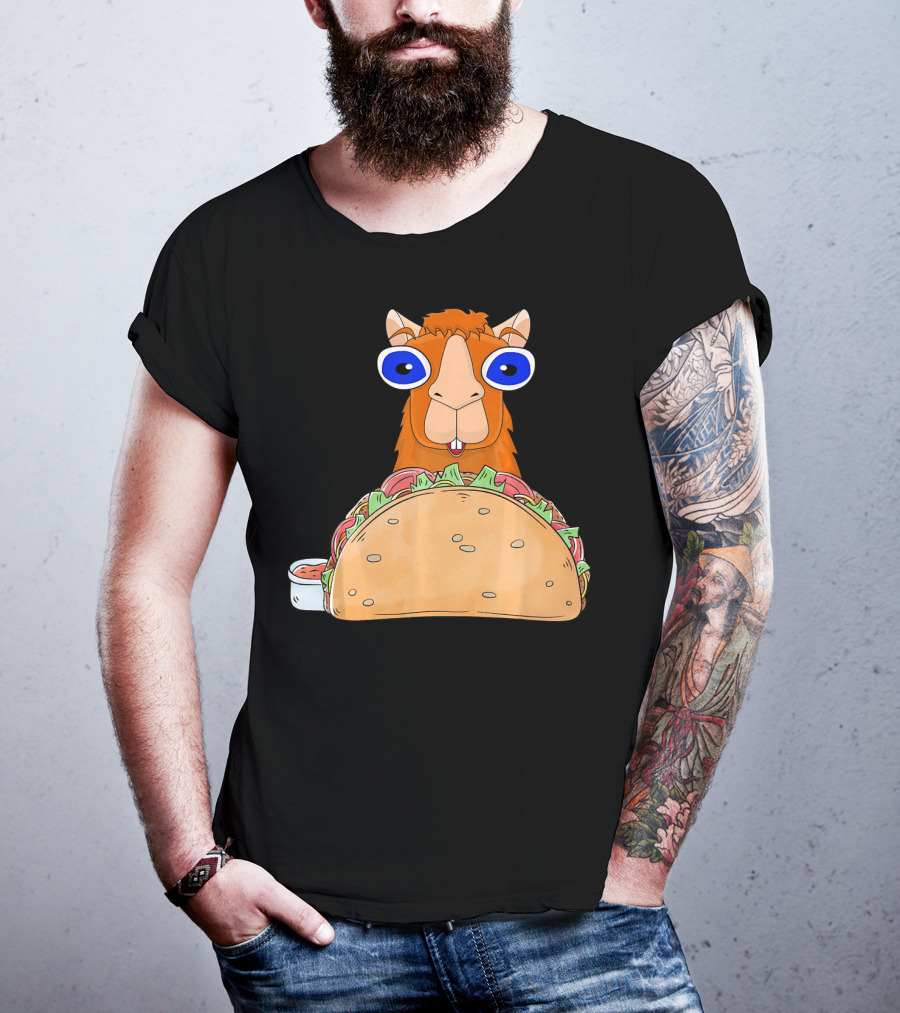 Llama Taco Lover Cinco De Mayo T-Shirt