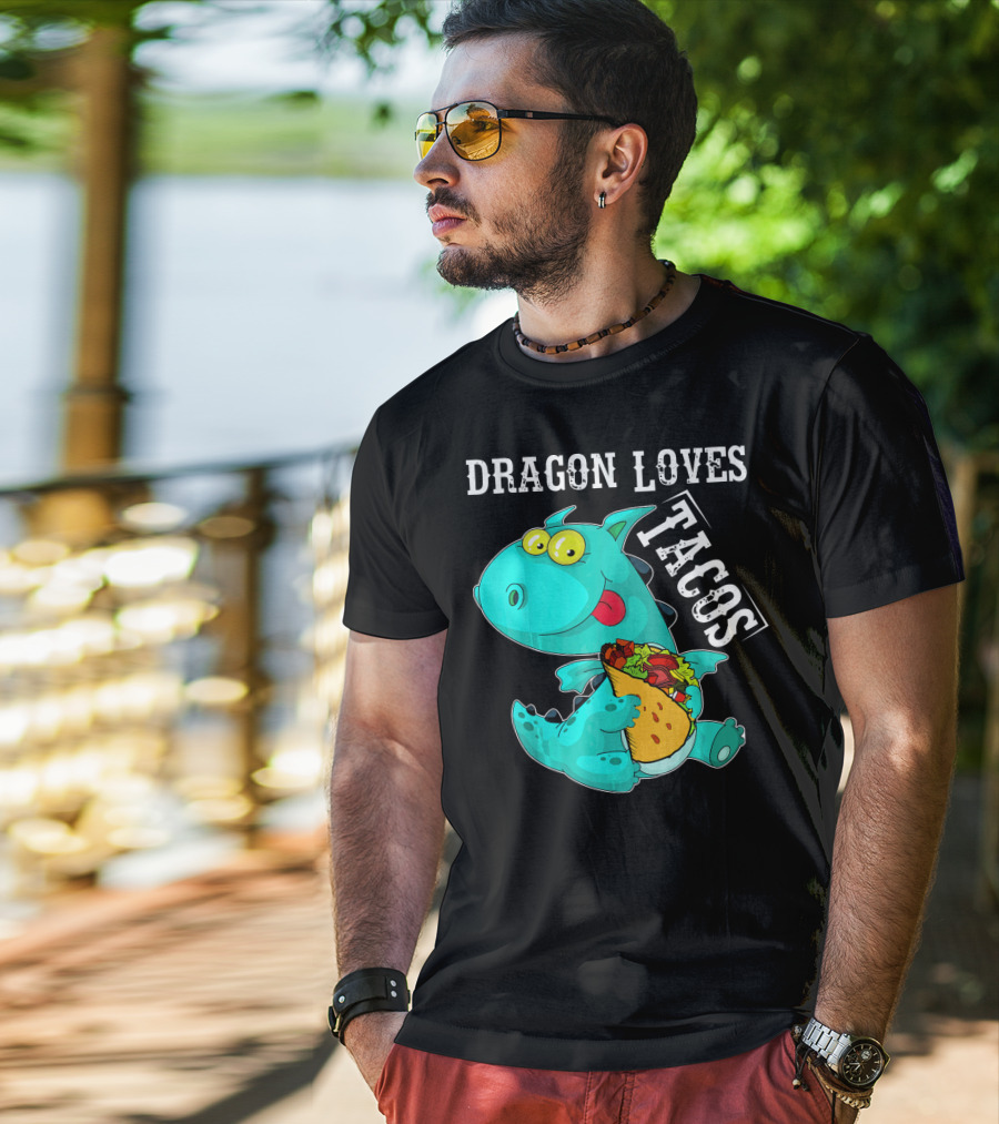 Dragon Loves Tacos Cinco De Mayo Taco T-Shirt